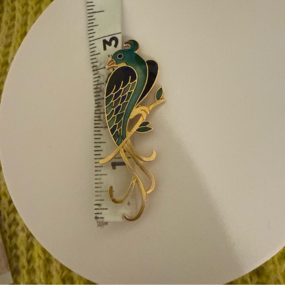 Valentino Women’s  Brooches Enameled Bird Brooch | Boho Vintage Brooches - Picture 7 of 11